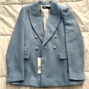 BLUE ZARA WOMENS BLAZER